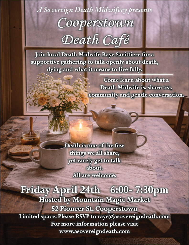 death cafe flyer 2026 april